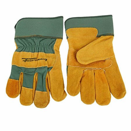 FORNEY Lined Premium Cowhide Leather Palm Work Gloves Menfts L 53189